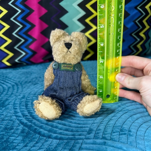 Boyds Bears Huck Chenille Blue Overalls Huck Retired Investment Collectibles - Picture 7 of 7